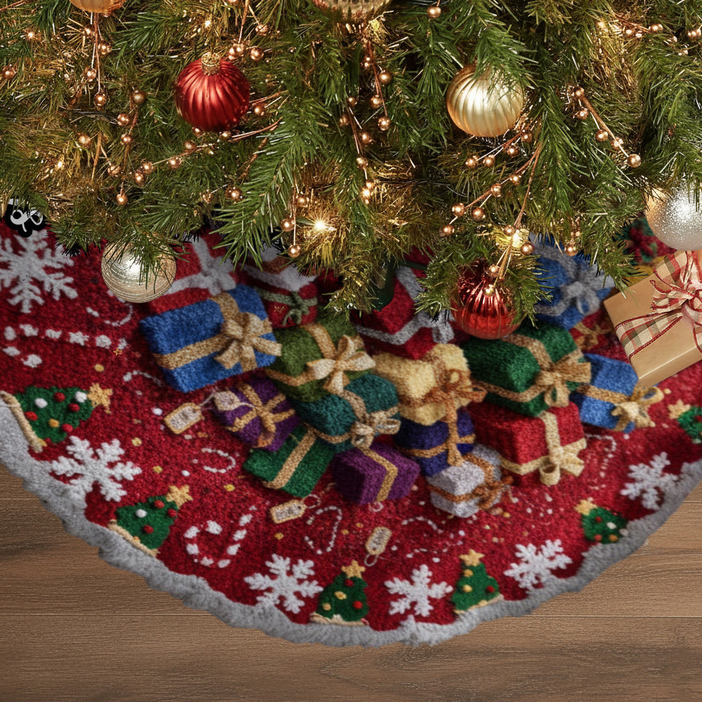 Christmas Gifts - Personalized Family Shaped Tree Skirt