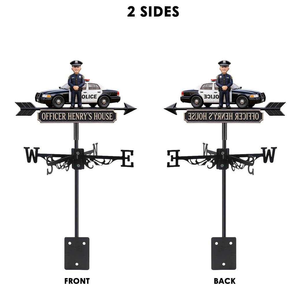 Proud Police Officer - Personalized Police Officer Weather Vane