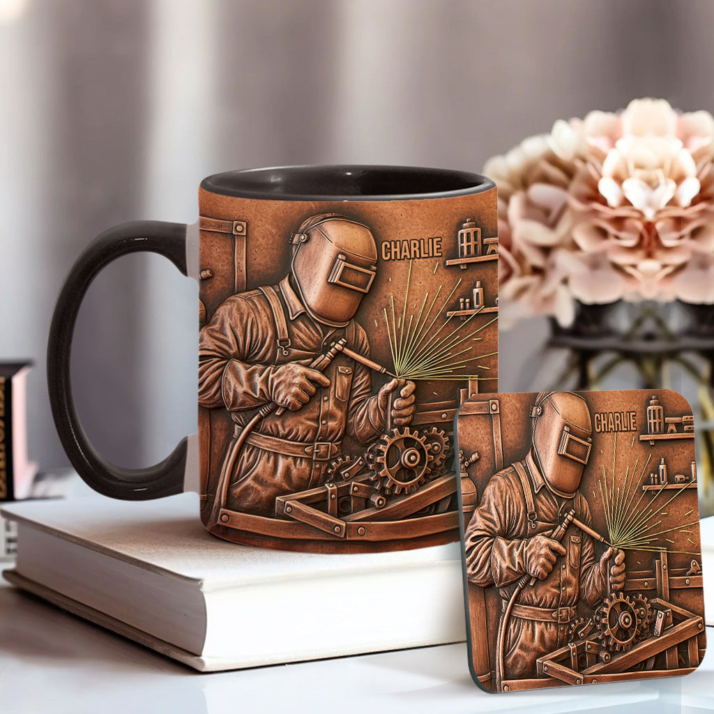 Strongest Welder - Personalized Welder Accent Mug