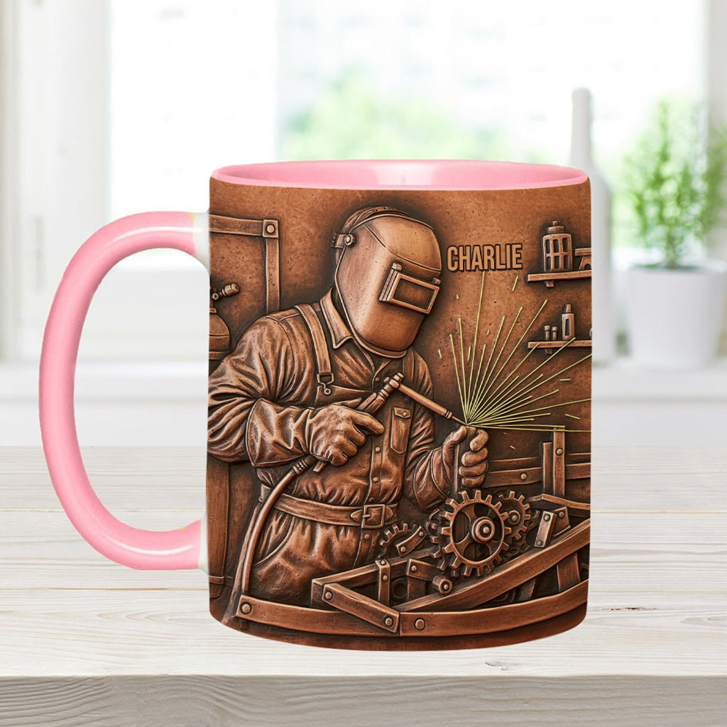 Strongest Welder - Personalized Welder Accent Mug