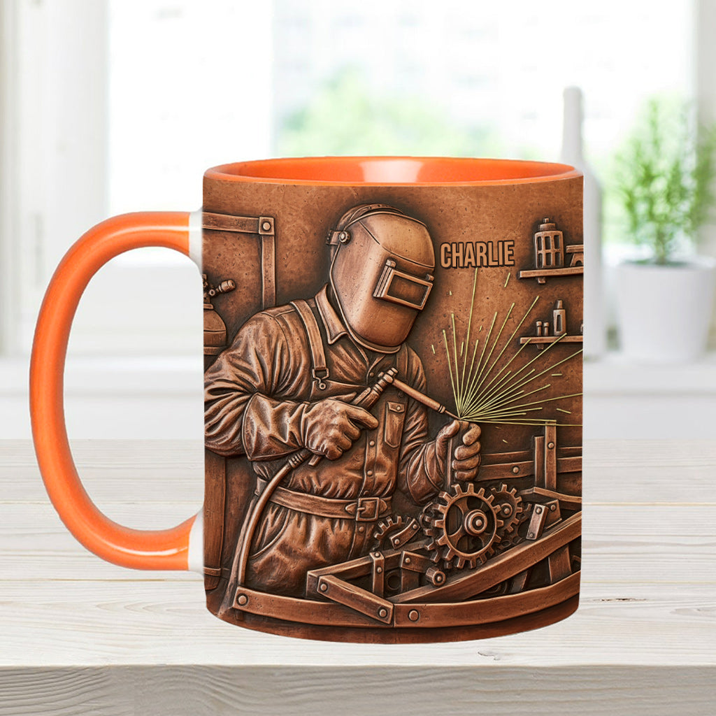 Strongest Welder - Personalized Welder Accent Mug