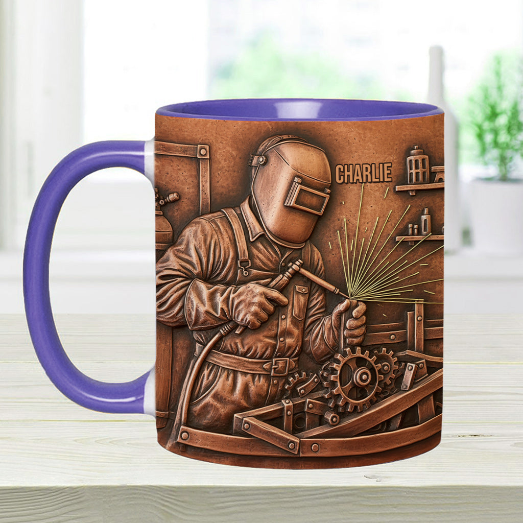 Strongest Welder - Personalized Welder Accent Mug