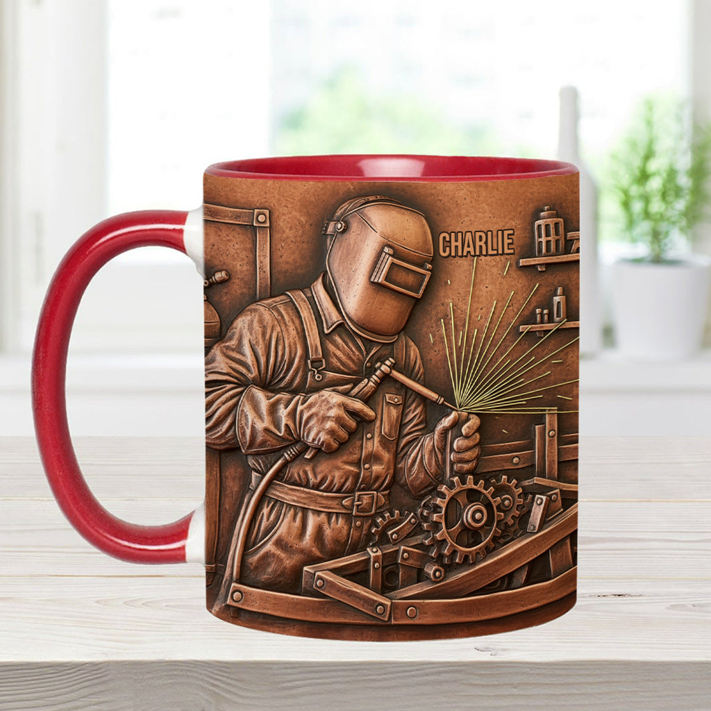 Strongest Welder - Personalized Welder Accent Mug