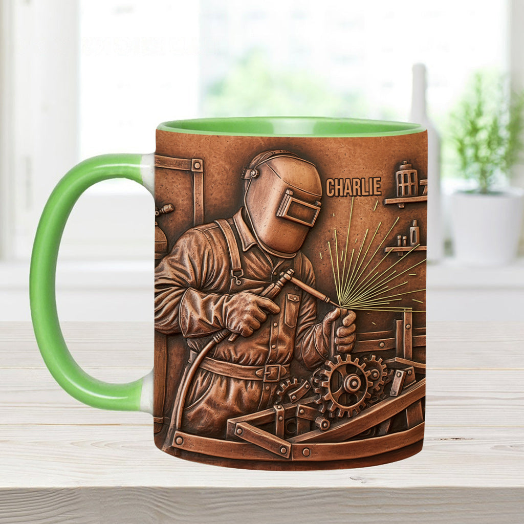 Strongest Welder - Personalized Welder Accent Mug