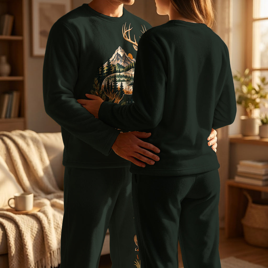Deer Camp - Personalized Hunting Fleece Lounge Set