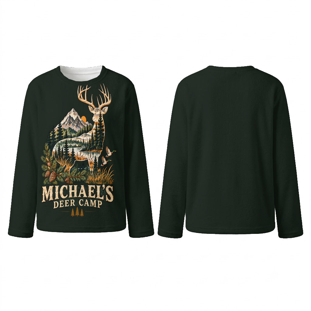 Deer Camp - Personalized Hunting Fleece Lounge Set