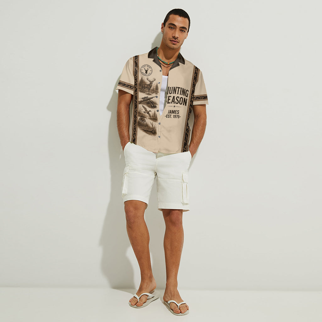 Hunting Season Is Coming - Personalized Hunting Hawaiian Shirt