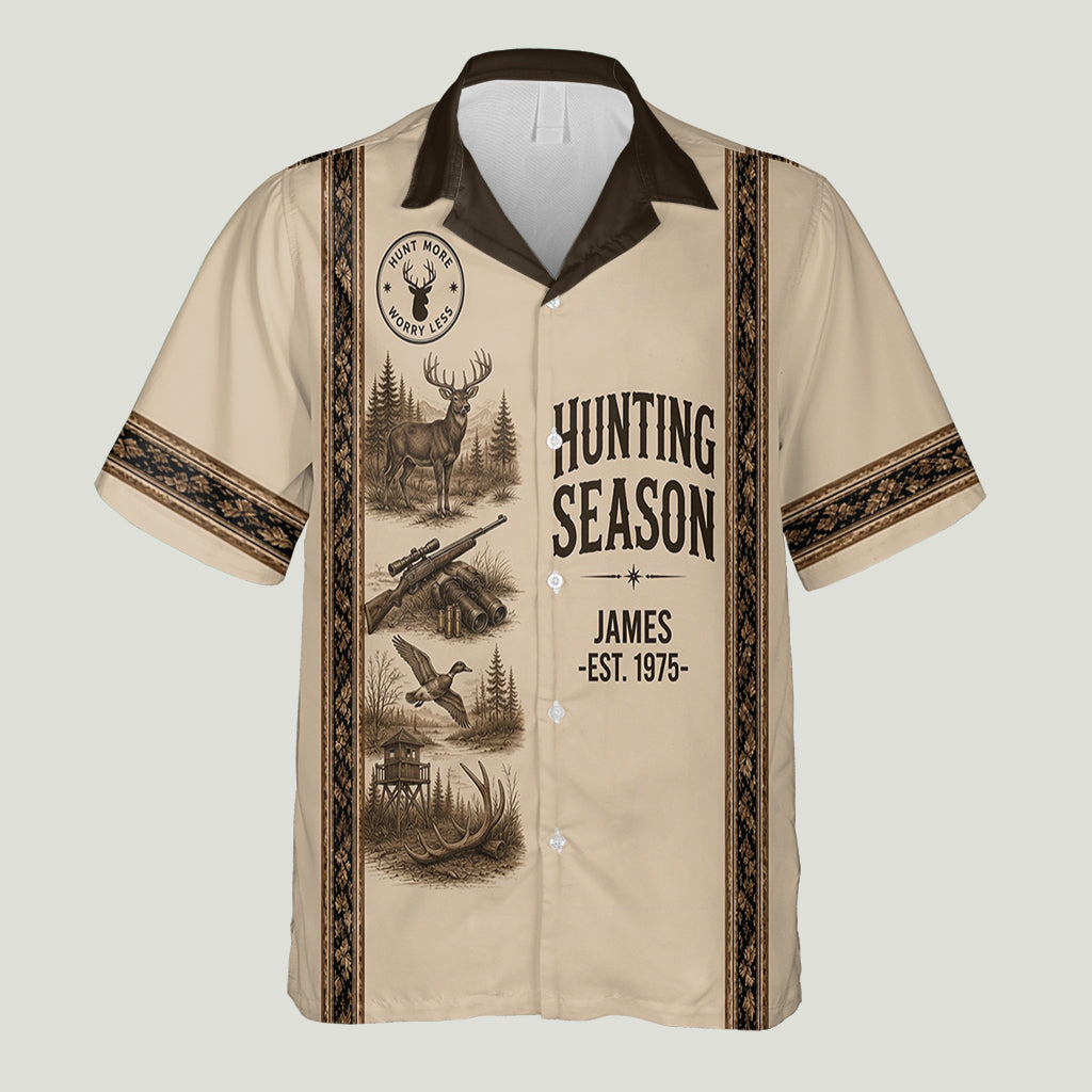 Hunting Season Is Coming - Personalized Hunting Hawaiian Shirt