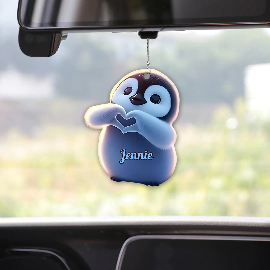 Just A Girl Who Loves Penguins - Personalized Penguin Lover Car Ornament