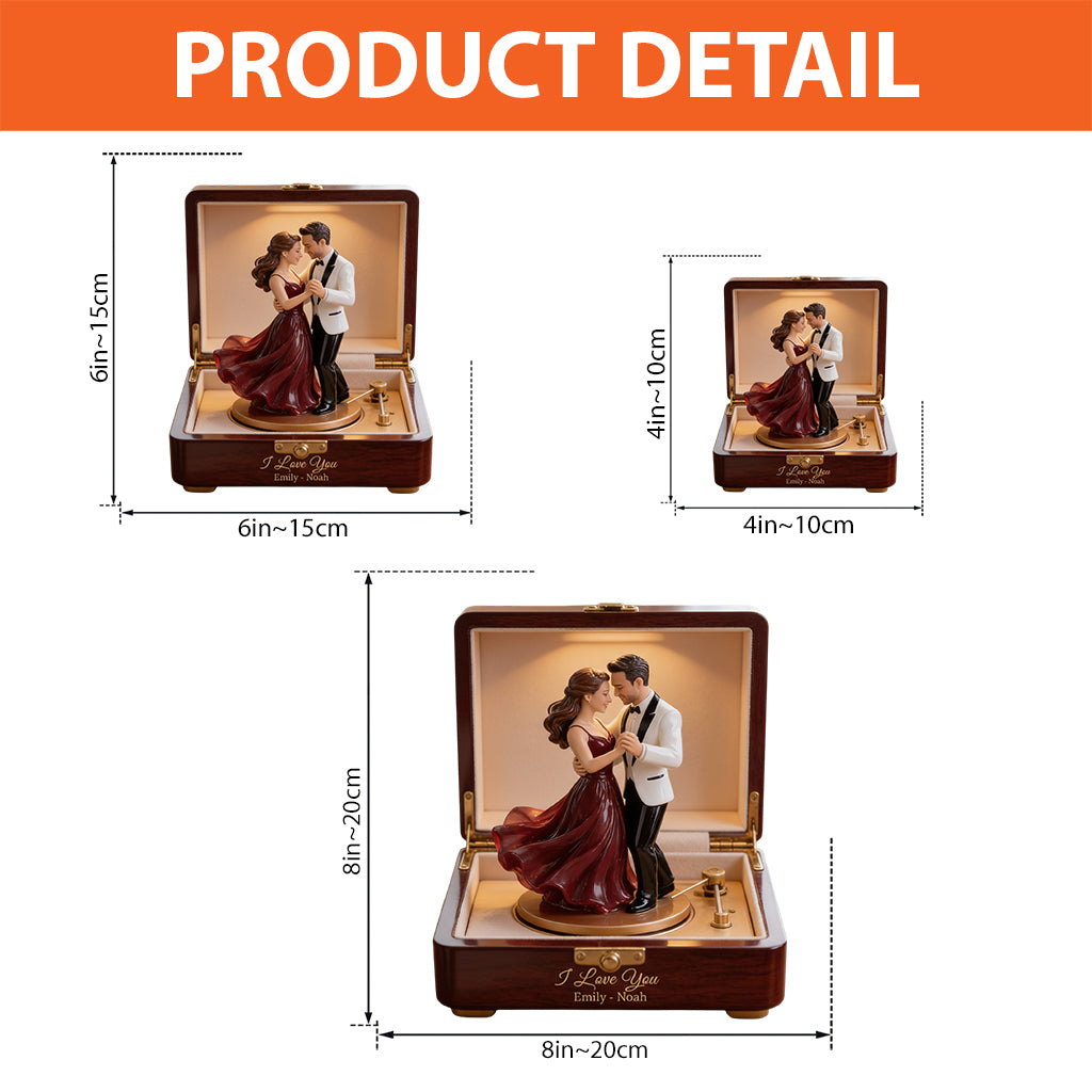 Love You Forever - Personalized Couple Custom Shaped Acrylic Plaque