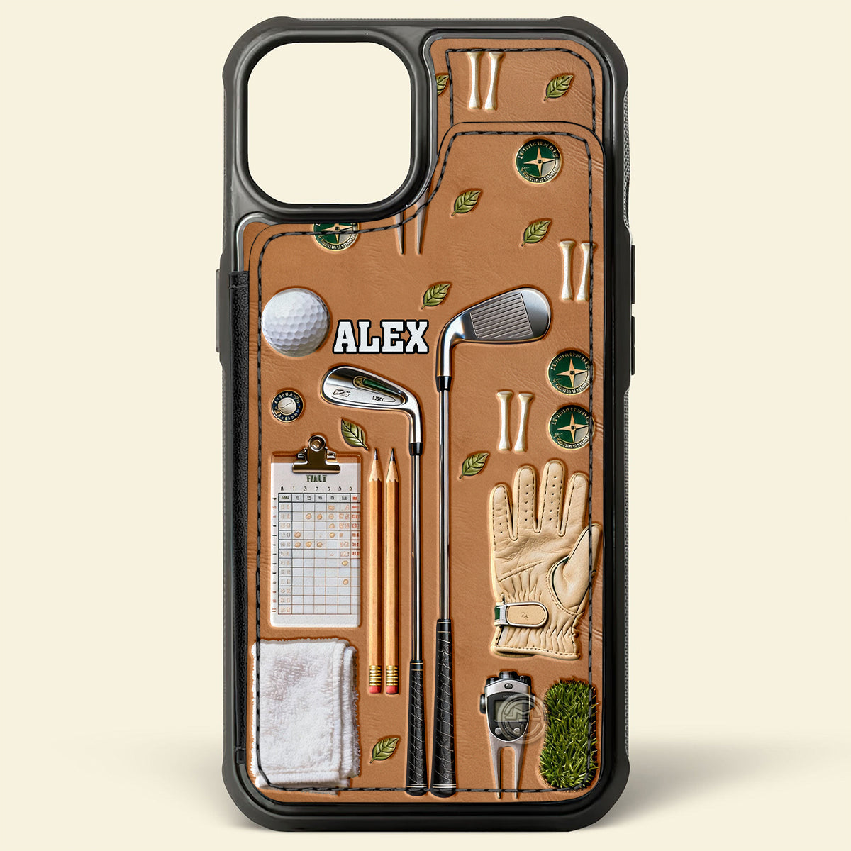 Live Love Golf - Personalized Golf Fully Printed Wallet Phone Case