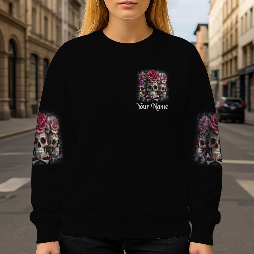 The Good Girl In Me - Personalized Skull All Over Shirt