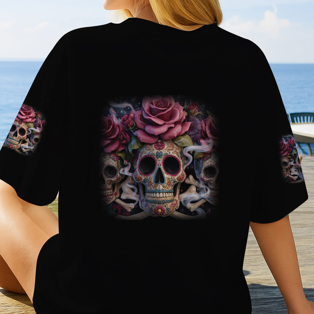 The Good Girl In Me - Personalized Skull All Over Shirt