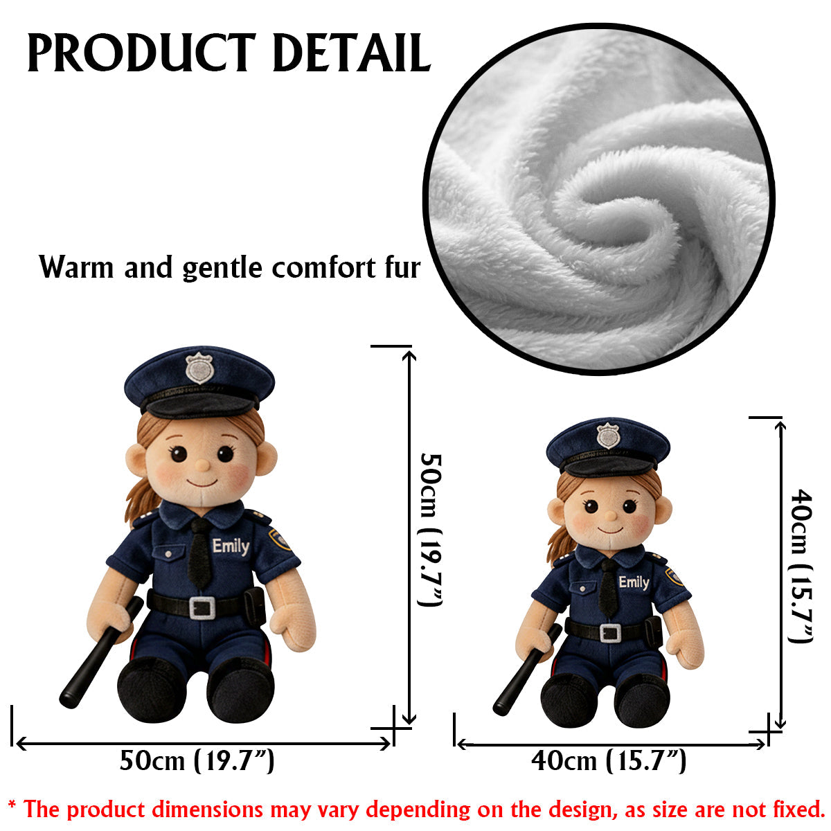 Custom From Any Photo - Personalized Kid Faux Fur Shaped Pillow