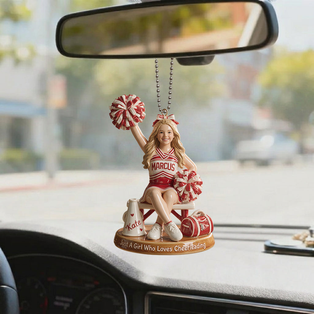 Ein Mädchen, das Cheerleading liebt - Personalisierte Cheerleading Premium 3D Ornament