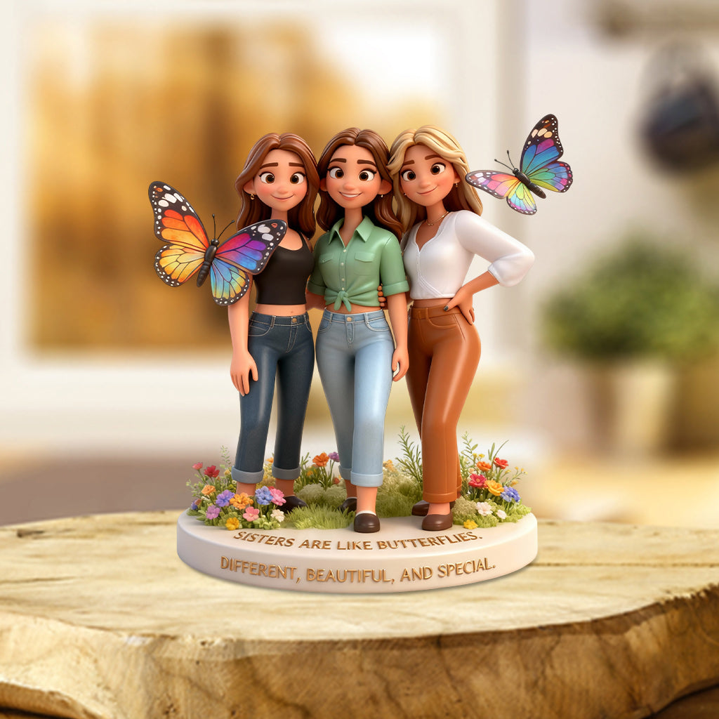 Perfect Gift For Sisters - Personalized Sister Custom Shaped Acrylic Plaque