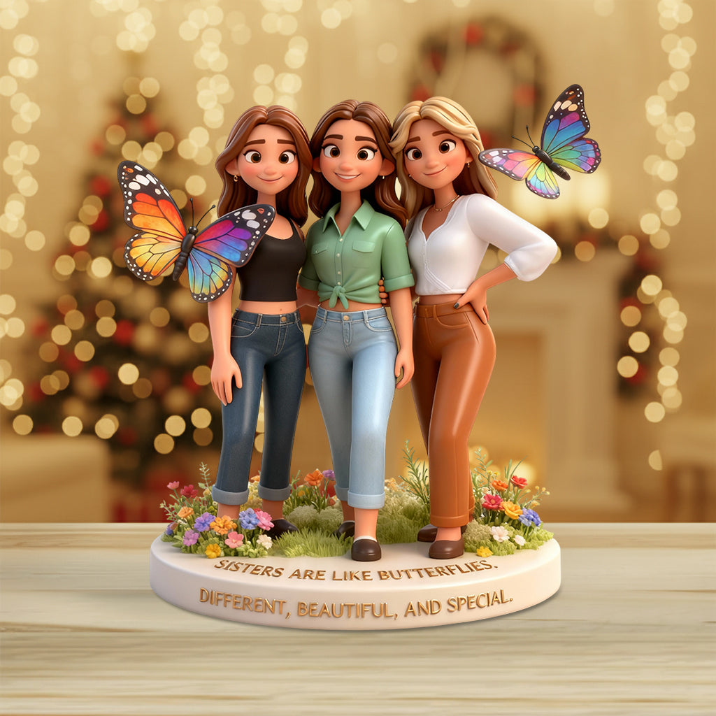 Perfect Gift For Sisters - Personalized Sister Custom Shaped Acrylic Plaque