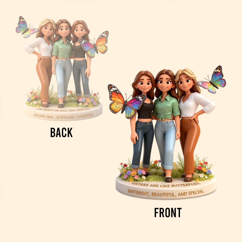 Perfect Gift For Sisters - Personalized Sister Custom Shaped Acrylic Plaque