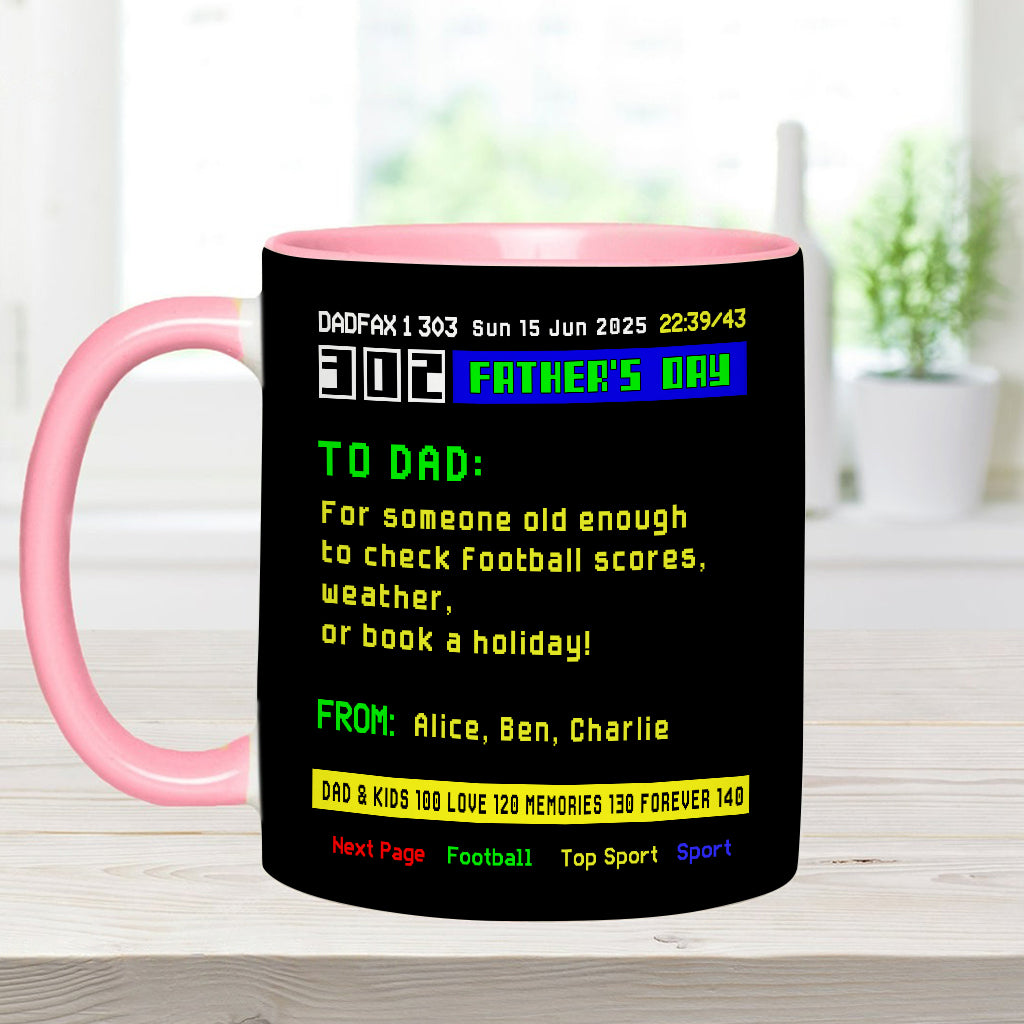 World's Best Dad - Personalized Father Accent Mug