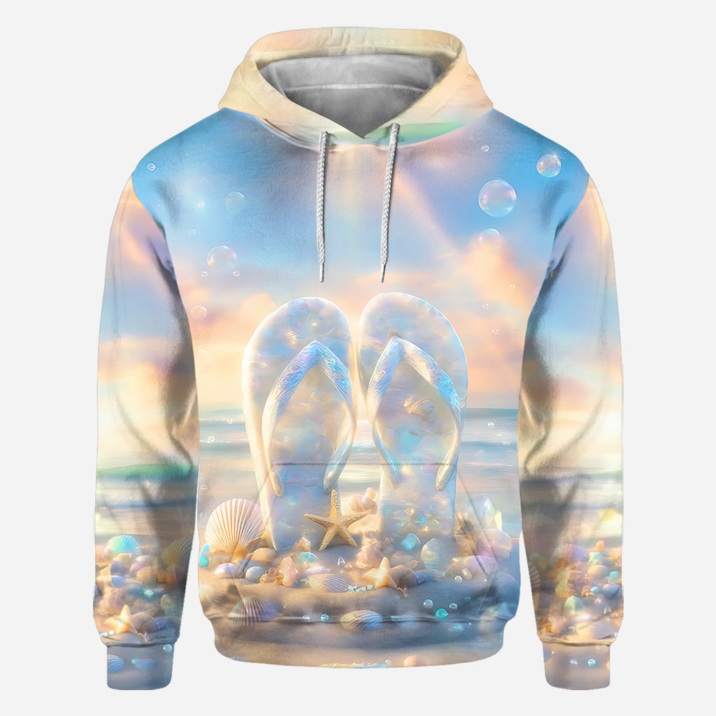 Life Is Better With Flipflops - Personalized Sea Lover All Over Shirt