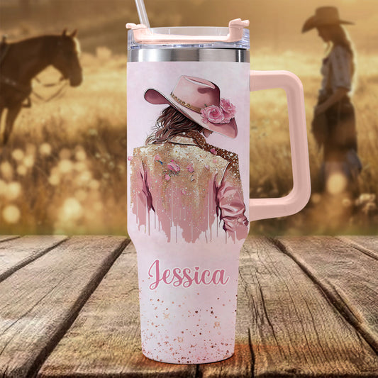 Esprit Cowgirl - Gobelet Cowgirl Personnalisé avec Poignée