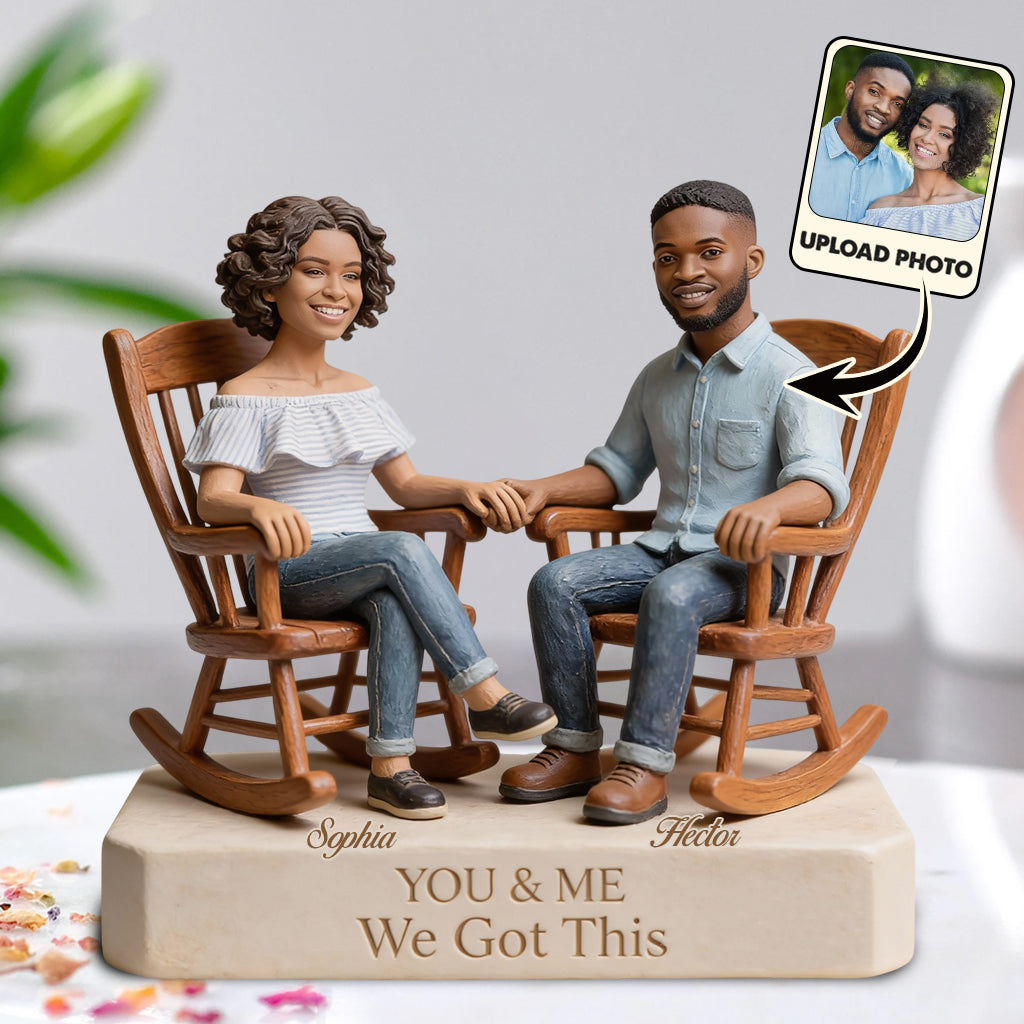 Custom From Any Photo - You And Me We Got This - Personalized Couple Custom Shaped Acrylic Plaque