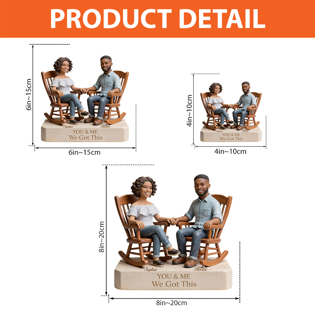 Custom From Any Photo - You And Me We Got This - Personalized Couple Custom Shaped Acrylic Plaque