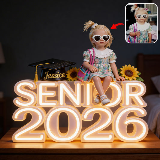Senior 2026 - Lampe de Nuit LED Acrylique Personnalisée