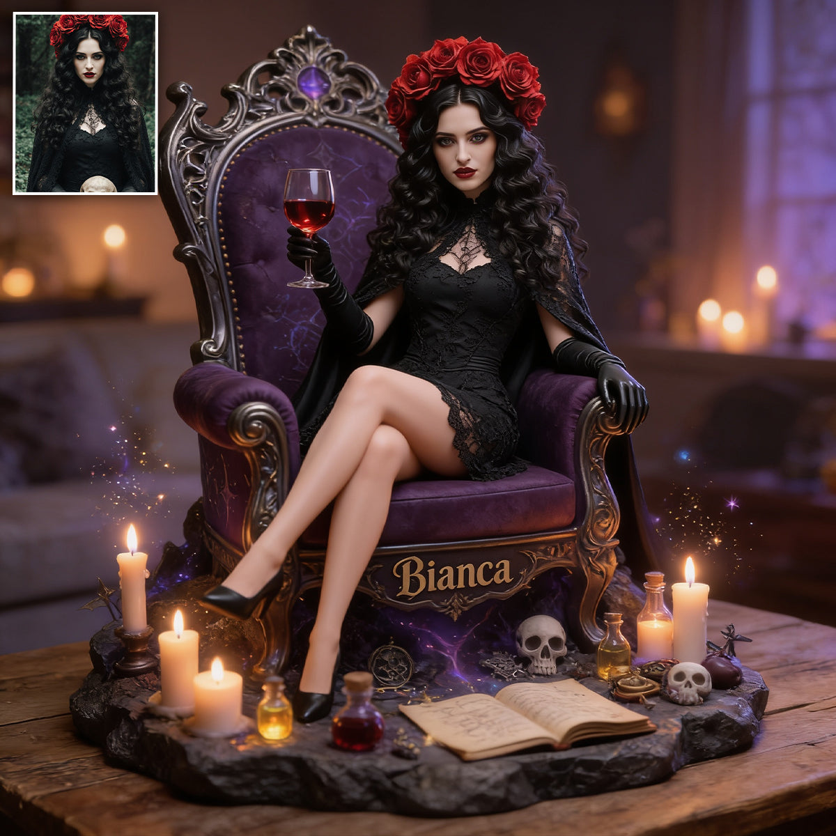 Witch Kingdom - Personalized Witch 2-Side Printed Acrylic Plaque