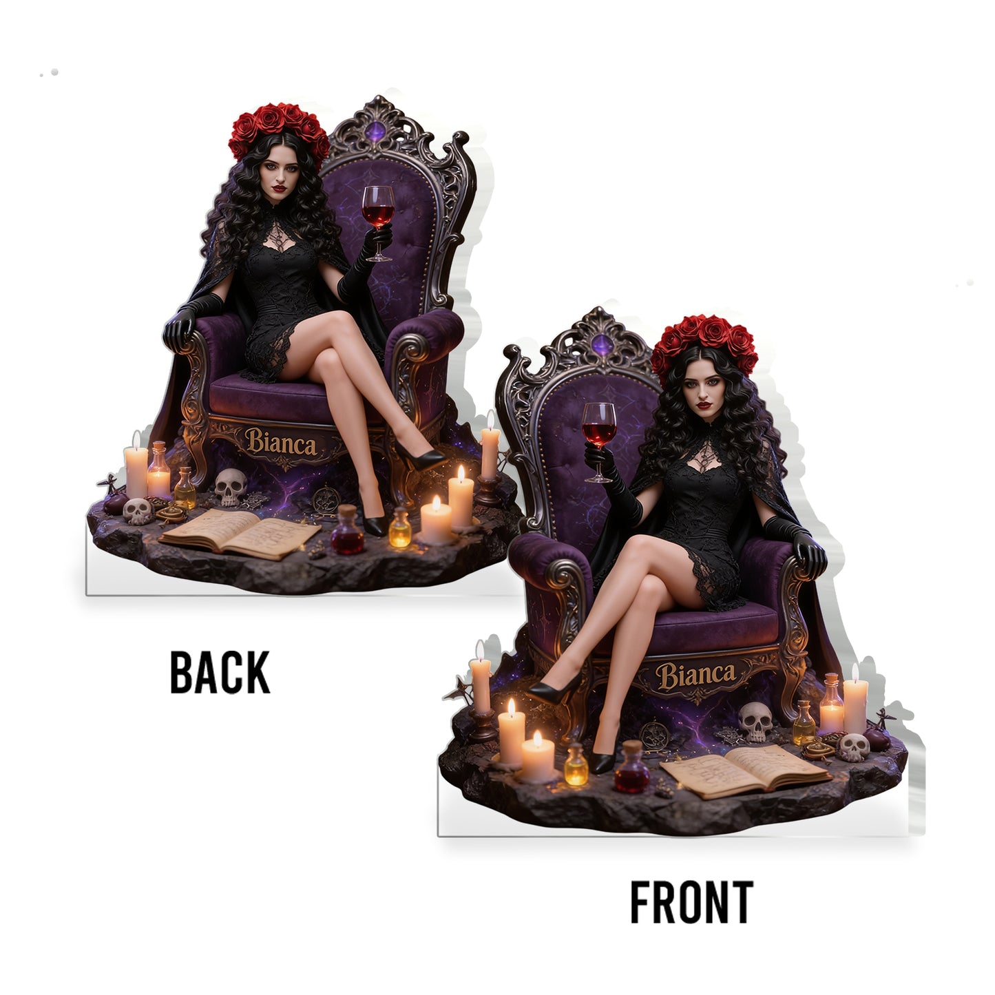 Witch Kingdom - Personalized Witch 2-Side Printed Acrylic Plaque