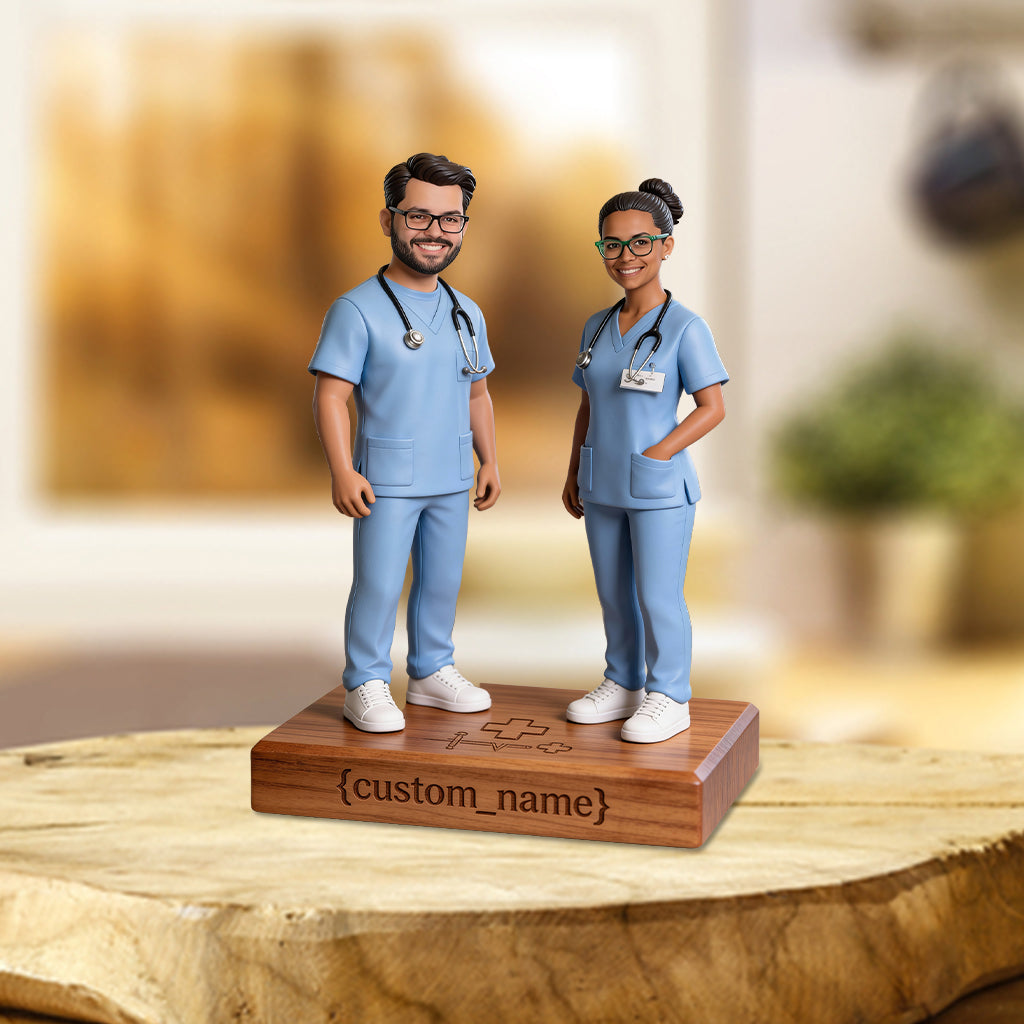 Geschenkidee für Krankenschwestern – Personalisierte Acrylplakette in individueller Form