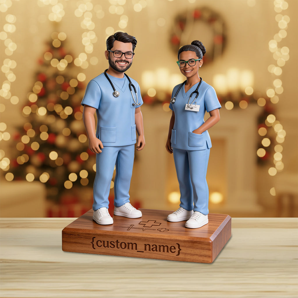 Geschenkidee für Krankenschwestern – Personalisierte Acrylplakette in individueller Form