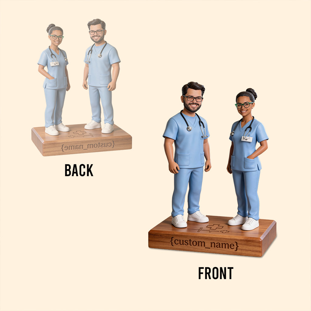 Geschenkidee für Krankenschwestern – Personalisierte Acrylplakette in individueller Form