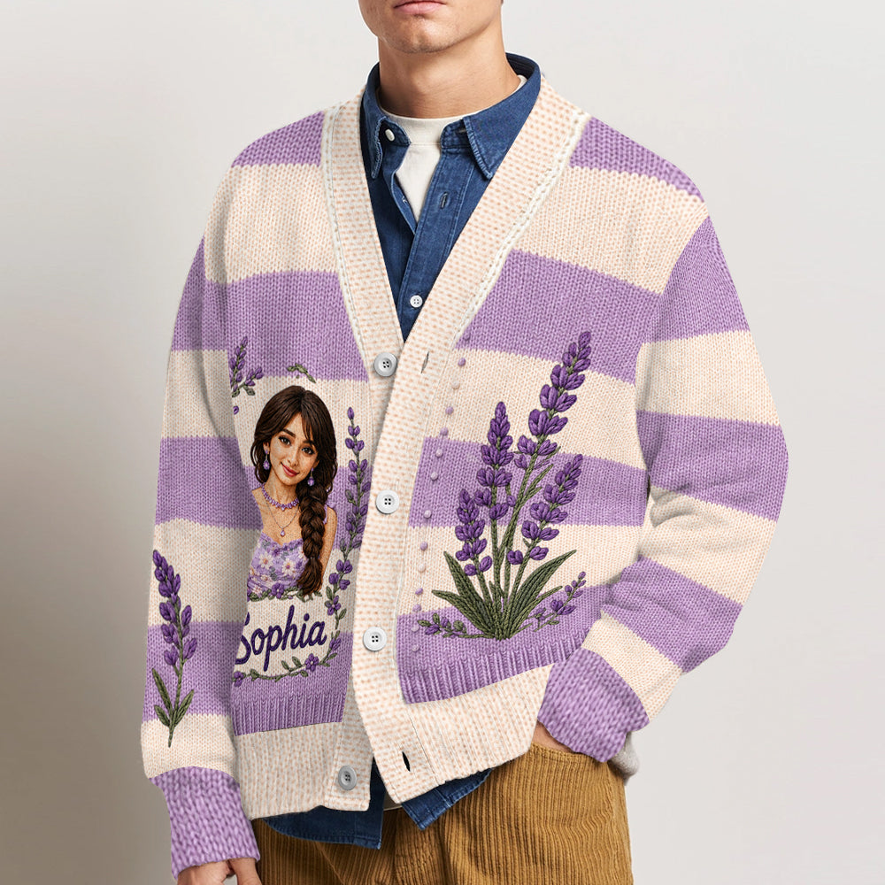 Custom Birthmonth Flower - Personalized Self Love Cardigan Sweater