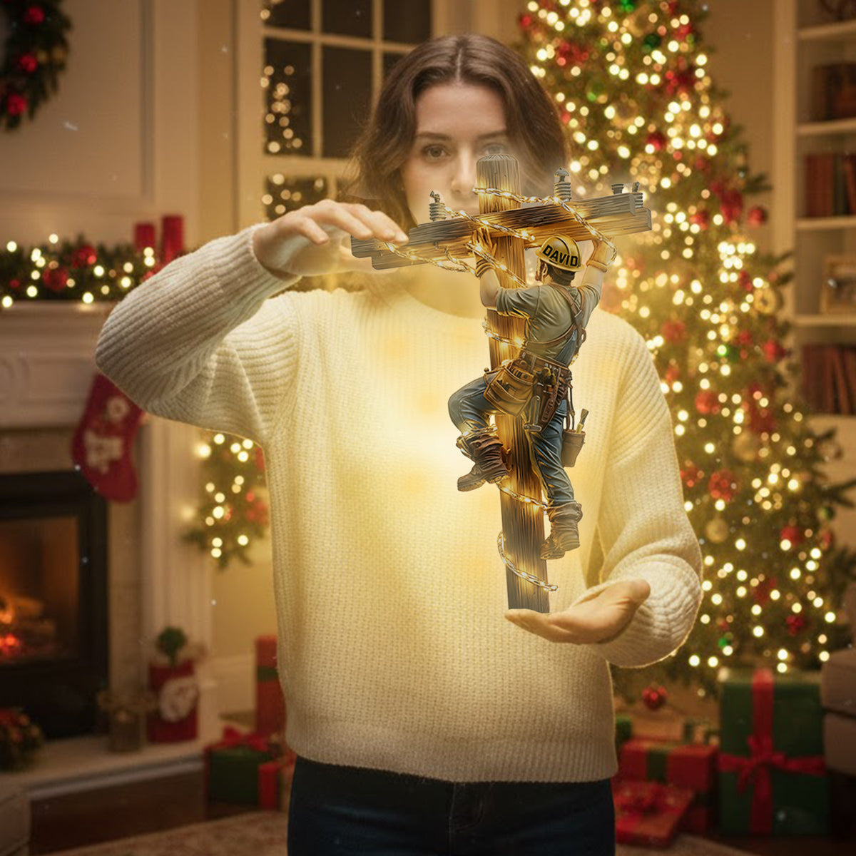 Licht anlassen – Personalisiertes LED-Lichtschild für Elektriker aus Acryl