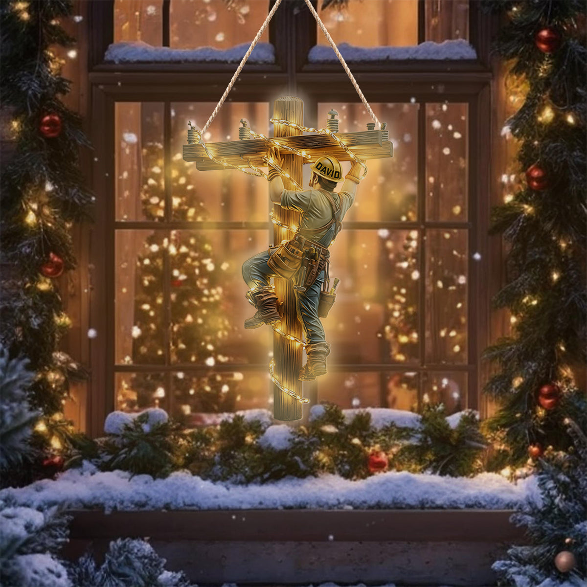 Licht anlassen – Personalisiertes LED-Lichtschild für Elektriker aus Acryl