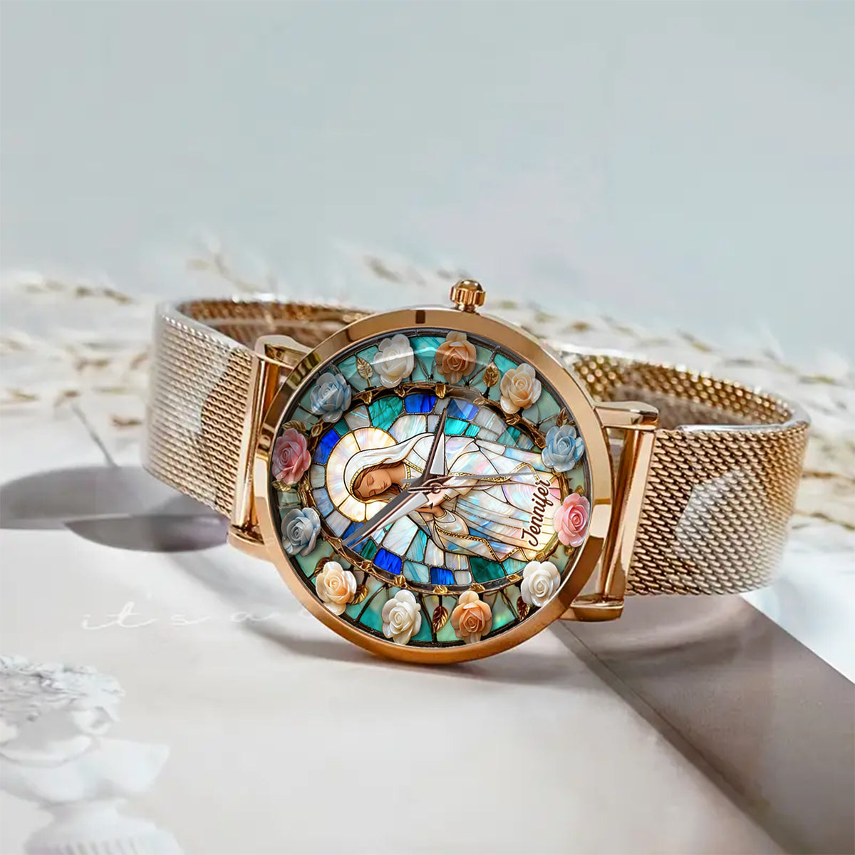 Faith Over Fear - Personalized Christian Women Hand Watch