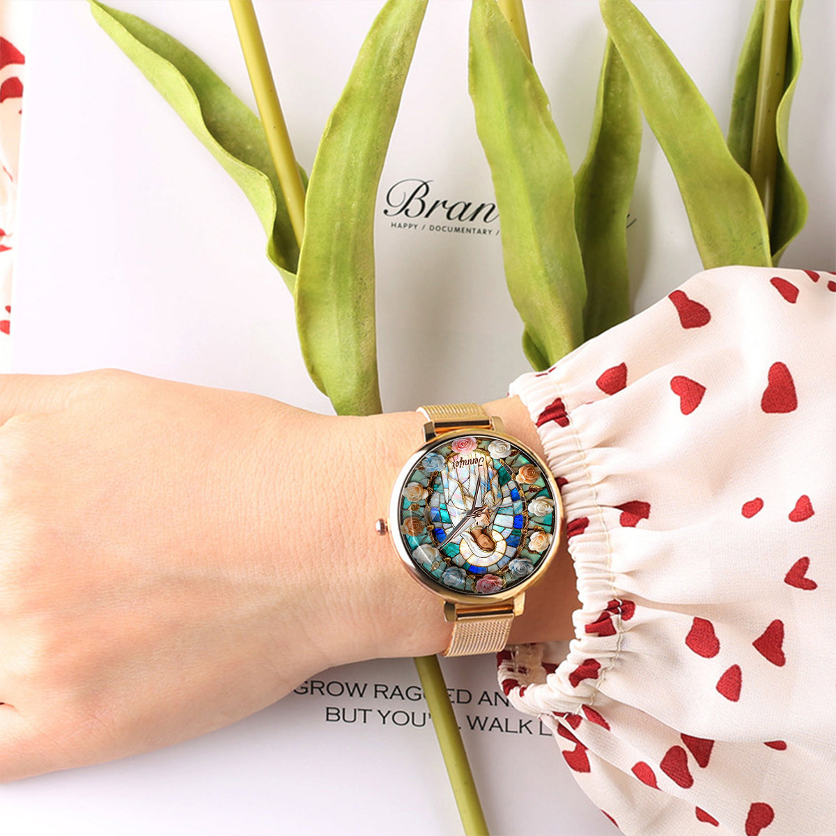 Faith Over Fear - Personalized Christian Women Hand Watch