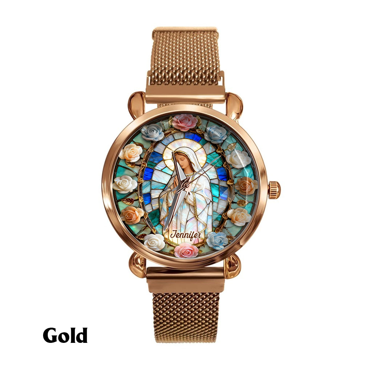 Faith Over Fear - Personalized Christian Women Hand Watch
