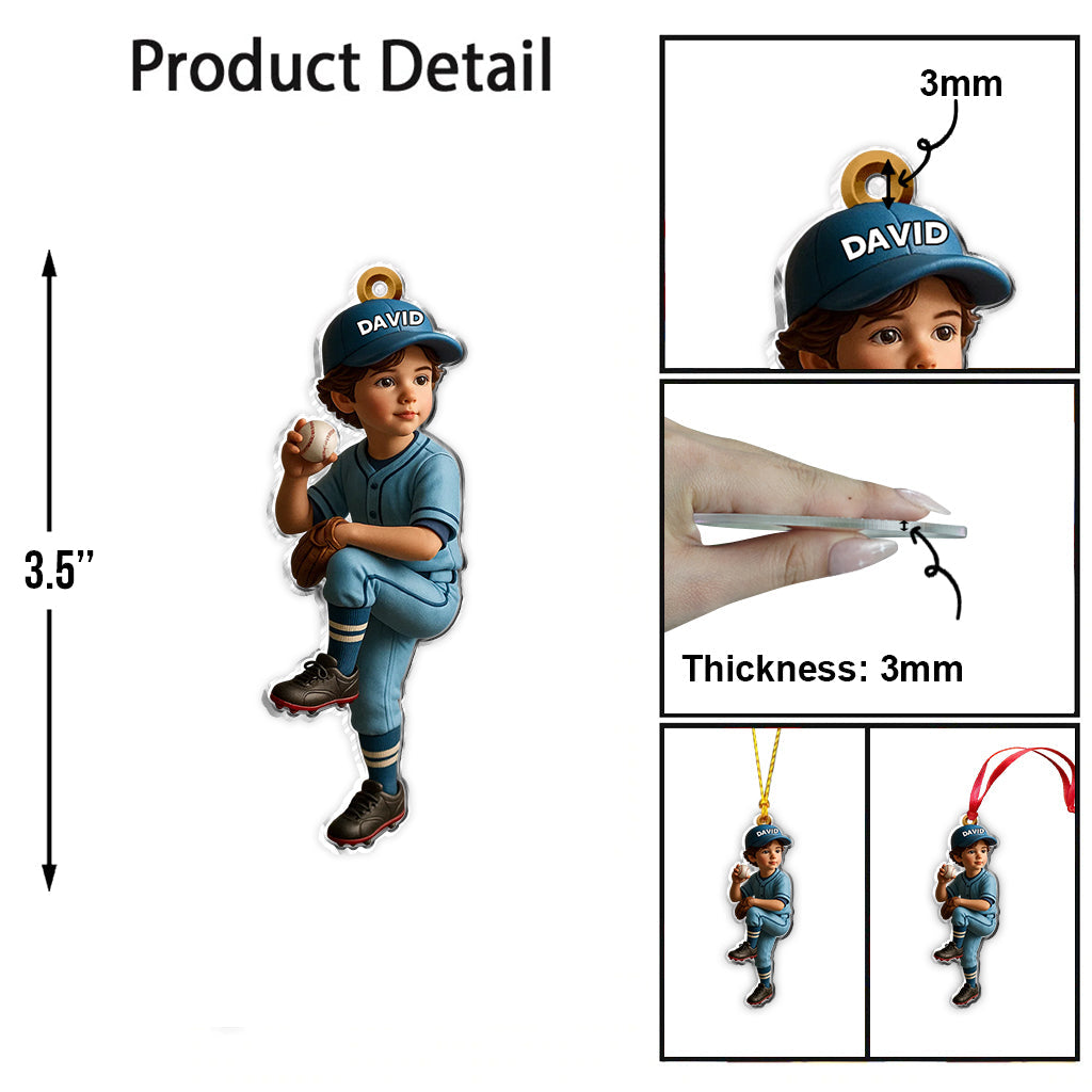 Take Me Out To The Ballgame - Personalized Baseball Ornament