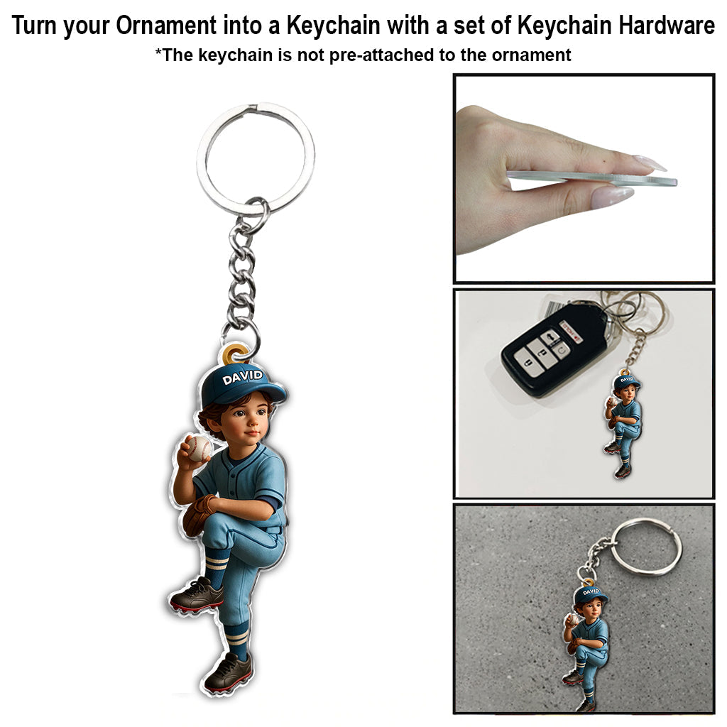 Take Me Out To The Ballgame - Personalized Baseball Ornament