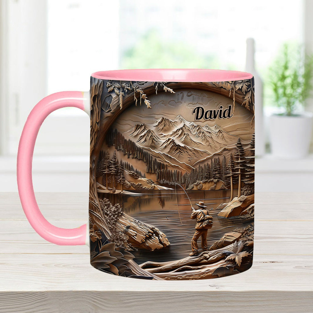 Fishing Lover - Personalized Fishing Accent Mug