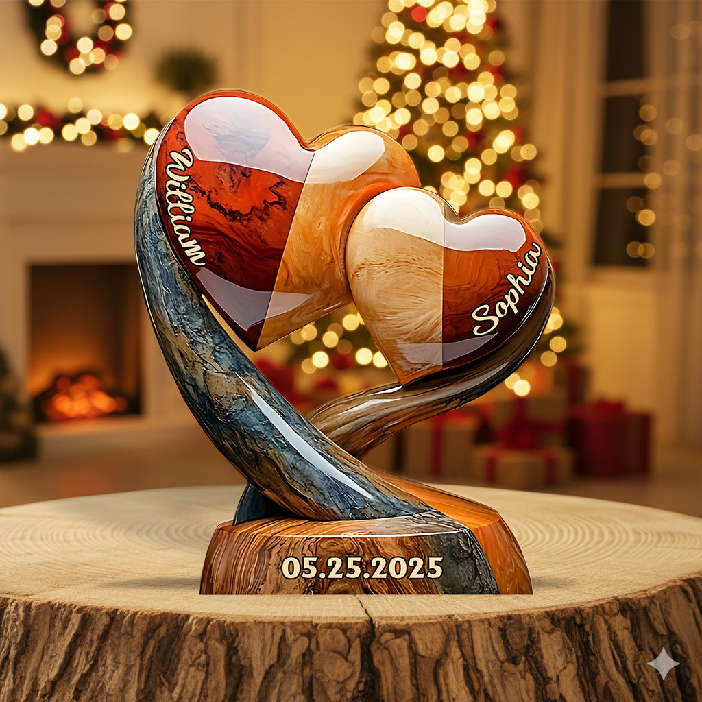Sweethearts Christmas Gift for Couple - Personalized Couple Custom Shaped Acrylic Plaque