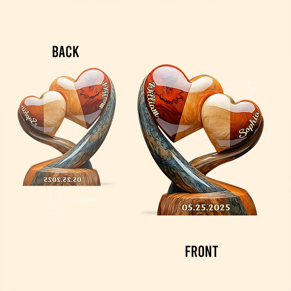 Sweethearts Christmas Gift for Couple - Personalized Couple Custom Shaped Acrylic Plaque