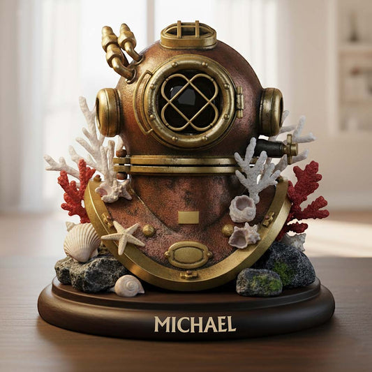 Love Diving - Personalized Scuba Diving Custom Shaped Acrylic Plaque