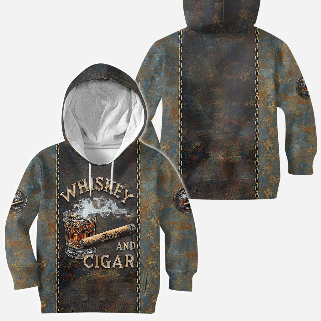 Whisky und Zigarre – Personalisiertes Whisky-Shirt