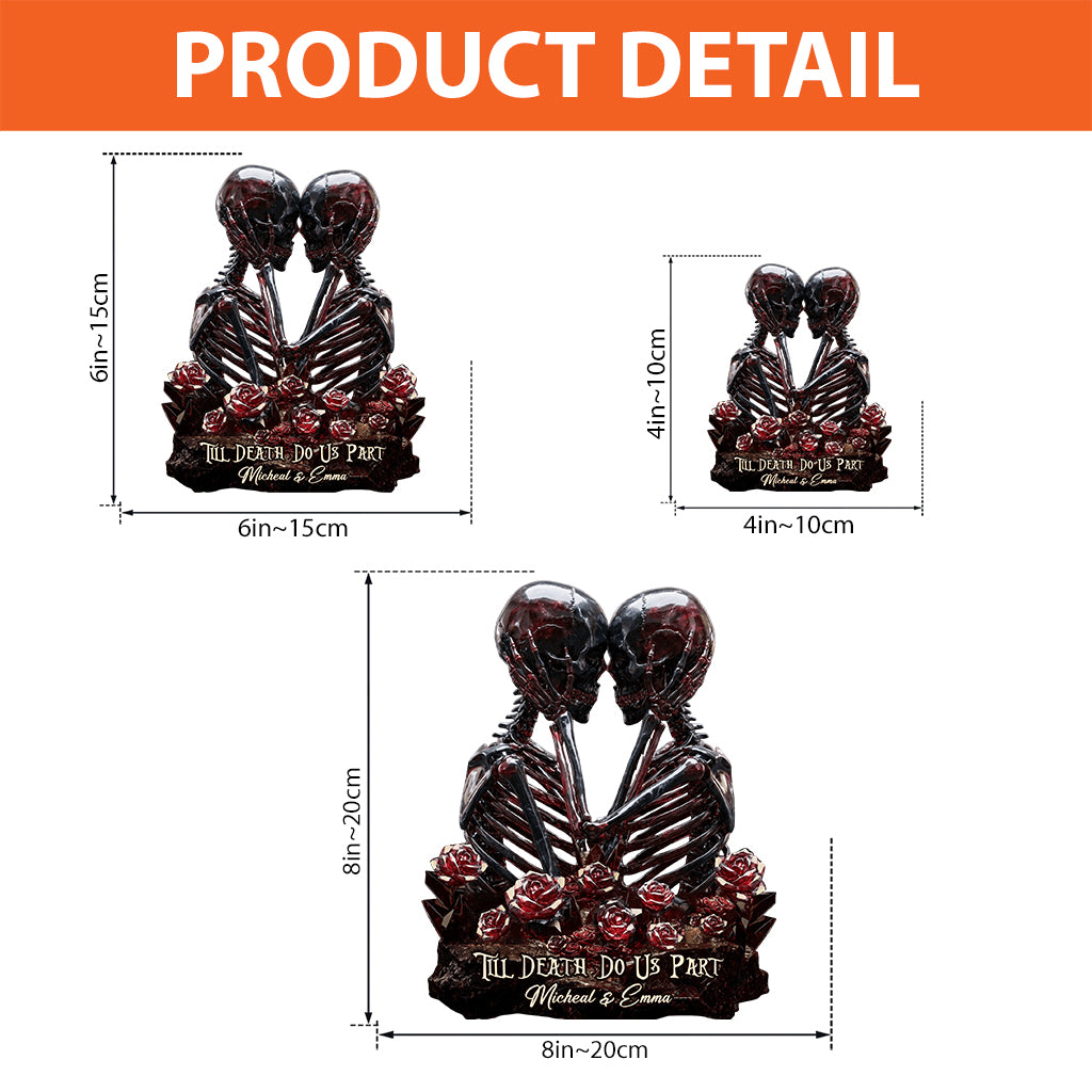 Till Death Do Us Part - Personalized Couple Custom Shaped Acrylic Plaque