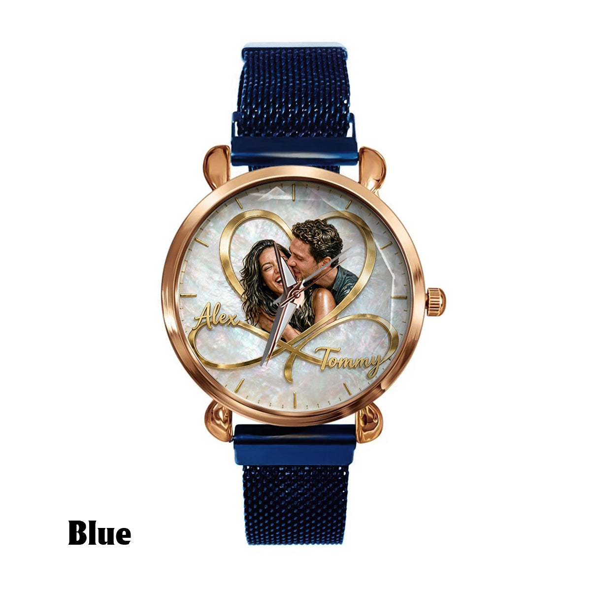 Love You Infinite - Personalized Couple Women Hand Watch