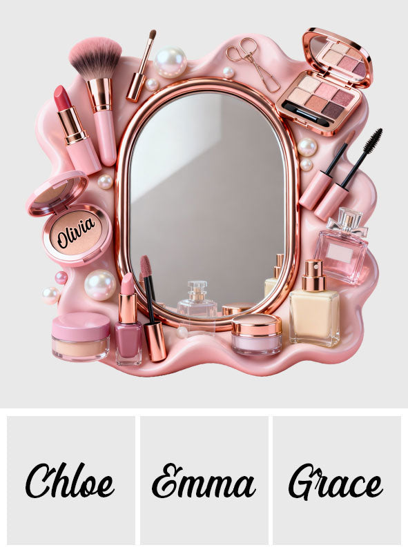 Makeup Artist - Personalized Makeup Wall Mirror With LED Light