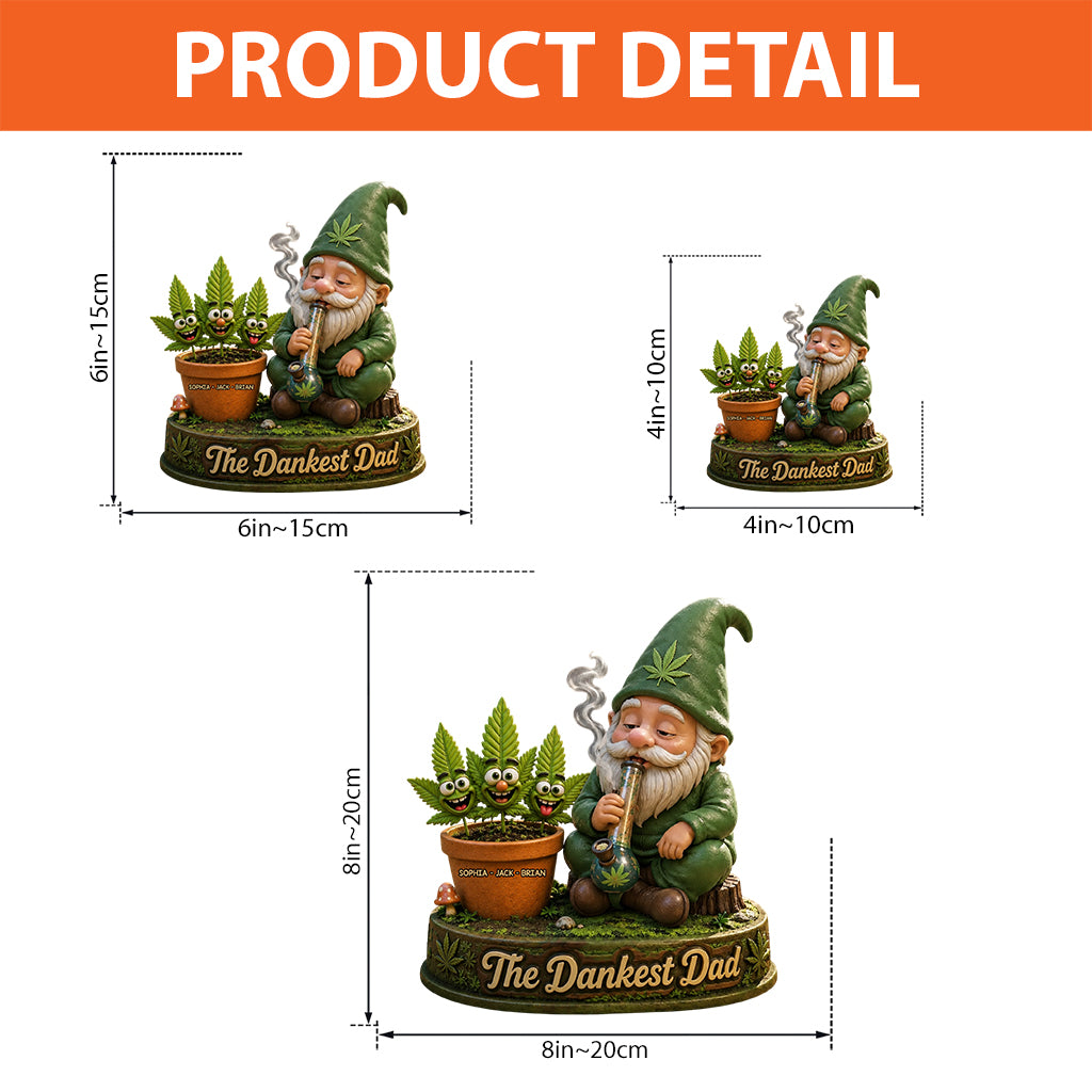 Gras Vatertagskarte, der coolste Dad der Welt, Stoner Geschenke - Personalisierte Gras Acrylplakette